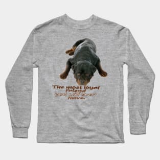 Rottweiler the boss dog Long Sleeve T-Shirt